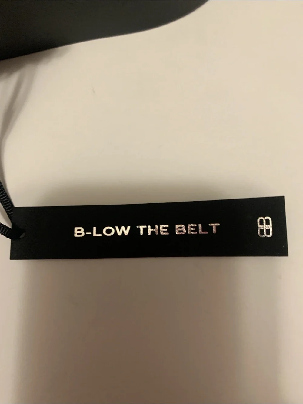 NWT B-Low The Belt Black Leather Chain-Accent Women's Belt L/XL